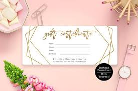 There are 126752 gift card design for sale on etsy, and they cost. Editable Gift Certificate Template Geometric Gold Gift Card Etsy Gift Card Template Gift Certificate Template Gift Card Design