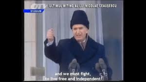 Discursul său a fost întrerupt după numai un minut. New Socialist Republic Ultimul Discurs Al Lui Nicolae CeauÈescu Facebook