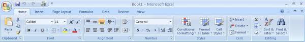 Office 2007 Excel Ribbon Information Technology University Of Pittsburgh