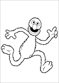 Sesame Street Grover Run Coloring Pages For Kids Glr Printable Sesame Street Coloring Pages Sesame Street Coloring Pages Coloring Pages Elmo Coloring Pages
