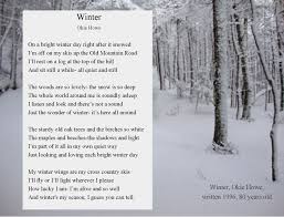 Winter Poem Winter Poetry Winter Poems Nature Poem