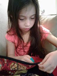 Making quilts with grandchildren