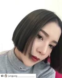 trained sassoon london さんはinstagramを利用しています repost jungjung get repost ขอลงอ กนะค ะ ยอมมมใจในความสวยของน องจ น จะเปล ทรงผมบ อบ ต ดผม
