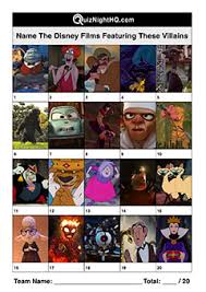 The ultimate disney quiz packed with disney trivia facts. Disney Films 003 Villains Quiznighthq