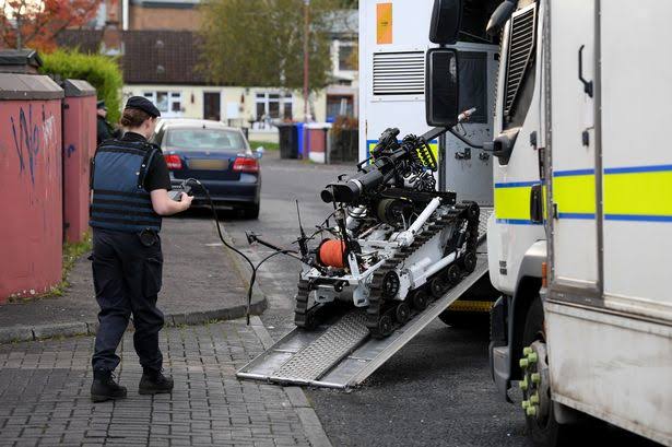 Image result for West Belfast: Pipe bomb detonated in front garden"