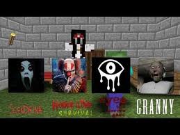 Monster School Granny Slendrina Clown Survival Eyes Horror Game Minecraft Animation Monster School Minecraft School Horror Game