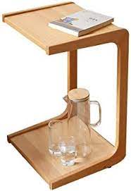 Zhaolirushop C Table Side Table End Table Sofa Table Coffee Table C Shaped Sofa Side Table Wooden Movable Bedside Table Suit Side Table Sofa Side Table C Table