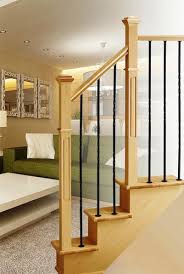 Wood handrails are a classic design and can complement just about any home style. Mastercraft Black Oak 12 Step Staircase With Stair Treads Risers Material List At Menards