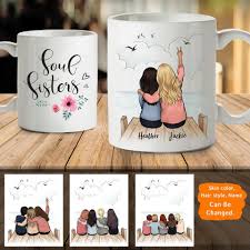 Unique Gifts Bestie Birthday Gift Ideas For Best Friend Female Personalized Custom Female Best Friend Bestie Sister Birthday Gift Ideas Coffee Mug Wooden Dock 2272 Best Friend Mug Friend Mugs Personalized Best Friend Gifts