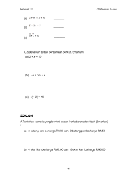 Pra Pt3 Soalan Akhir Tahun Matematik Tingkatan2