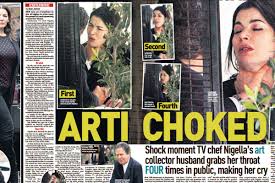 The jewish princess with real weapons in her arsenal. Nigella Lawson Choked By Husband In Horrifying Photos Eater