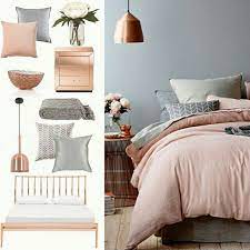 Below you can see some great gray bedroom ideas. Copper Grey Blush Bedroom Gold Bedroom Bedroom Inspirations Copper Bedroom