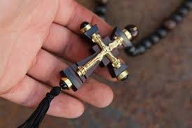 Cross Wooden, Necklace Cross, Pendant Cross, Hand Made Cross, Nice Gift,  Khachkar, Walnut Wood, Armenian Cross, Bronze Jesus