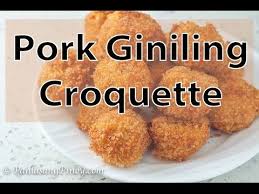 Pork Giniling Croquette Is A Simple Appetizer Dish Made From Pork Giniling And Mashed Potato Pork Giniling Recipe Giniling Recipe Croquettes Recipe