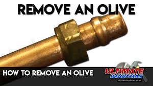 It's always a good idea to remove this compression fitting so you can install a new compression fitting when you are. Copper Pipe Compression Olive Remover Solid Brass Copper Olive Extractor 15mm 22mm Puller Tool Hand Tools Vervetalent Jaw Pullers