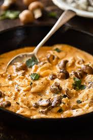 This Chicken Stroganoff Recipe With Chestnut Mushrooms Is Creamy Dreamy And All Around Delicious Chicken Stroganoff Chestnut Recipes Stroganoff Recipe