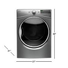 Gas dryer outlet / electric receptacle type: Whirlpool Wgd85hefc 7 4 Cu Ft 120 Volt Stackable Chrome Shadow Gas Vented Dryer With Advanced Moisture