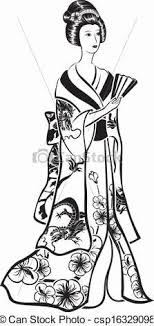 Black And White Kimono Clipart Epingle Par Wu Lei Sur Japanese Geisha Samurai Opera Yakuza Goddess Geisha Art Geisha Costume Japonais