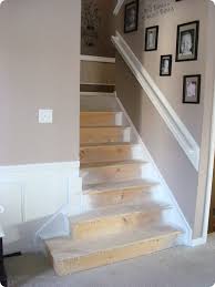 If i bring the chair rail to the top of the stairs and wrap it around the corner it comes up way to low on the the upstairs hall. Chair Rail Stairs Shefalitayal