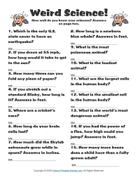 Pop Culture Games Weird Science Trivia Fun Trivia Questions Science Trivia Trivia Questions And Answers