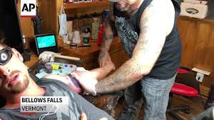 I hope he has room for all the booster tattoos he's gonna need. Tattoo Shop Owners See More Demand Covid Vaccine Among Reasons Why