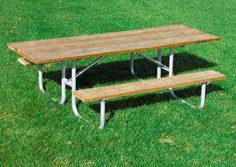 8 Ft Heavy Duty Wood Picnic Table Ada Portable Wooden Picnic Tables Outdoor Picnic Tables Kids Picnic Table