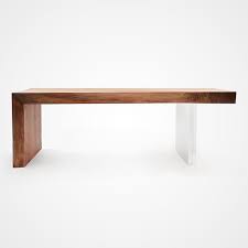 Overstock fht modern clear acrylic coffee table. Solid Walnut And Acrylic Base Coffee Table Rotsen Furniture