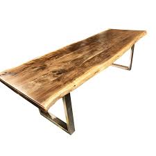 Handcrafted Acacia Wood Live Edge Dining Table Image 7 Of 11 Wood Dining Table Dining Table Live Edge Dining Table