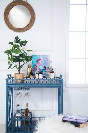 I really like the color of the rug…does it seem to be holding up with your pooches? 5 Bar Cart Ideas How To Style A Bar Cart Architectural Digest