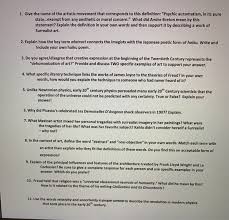 They are often drawn to classic beauty and things which inspire feelings of both desire and love. 1 Give The Name Of The Artistic Movement That Chegg Com