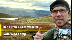 Solo Wild Camping Loch Brandy and Ben Tirran Angus Scotland