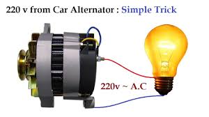 220v To 300v Ac From 12v Car Alternator At Low Rpm Amazing Idea