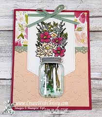 Here's the instructions for what i made: Sneak Peek Jar Of Flowers Shaker Card Create With Christy