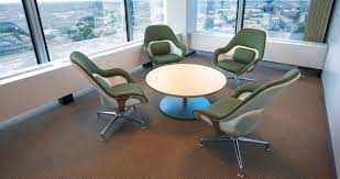 sw 1 lounge chairs in a casual meeting environment coalesse bringnewlifetowork officedesign workplace office design workplace design commercial interiors