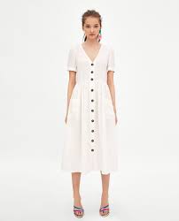 zara dan 1 dugmeli midi elbise resmi zaraワンピース ザラ ワンピース ミディドレス