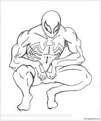 This drawing was made at internet users' disposal on 07 february 2106. Black Spiderman Coloring Pages Superhero Coloring Pages Coloring Pages For Kids And Adults