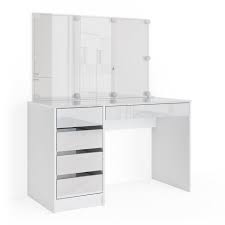 Der schminktisch mit hocker zeichnet sich durch klare linien und ein romantisches bild aus. Vicco Schminktisch Sherry Weiss Mit Led Beleuchtung Spiegel Frisiertisch Kommode Online Kaufen Otto