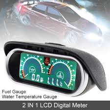 Your temperature gauge is one of the very important devices when it comes to the cooling system. Buy 12v 24v 2 In 1 Lcd Digital Meter Fuel Gauge Water Temperature Gauge With Sensor For Car Truck At Affordable Prices Free Shipping Real Reviews With Photos Joom