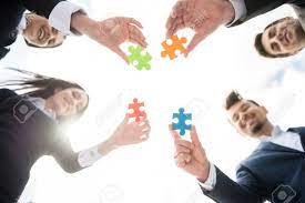 Whether the skill level is as a beginner or something more advanced, they're an ideal way to pass the time when you have nothing else to do like waiting in an airport, sitting in your car or as a means to. Closeup Of Business People Wanting To Put Four Pieces Of Puzzle Together Team Work Stock Photo Picture And Royalty Free Image Image 40755502