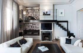 The layers of knit and quilted bedding, the gorgeous carved frames on the mirrors, the area rug layered over tile, the silky fabric on the pouf. 20 Space Saving Loft Designs For Modern Small Rooms