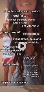 How Do I End My Period Fast | Tiktok Search
