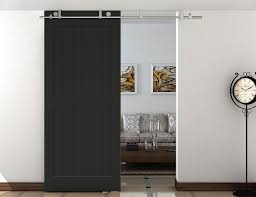 Diyhd Ceiling Mount Bracket Brushed Stainless Steel Sliding Barn Door Hardware Wood Doors Interior Sliding Doors Interior Barn Doors Sliding