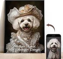 Amazon.com: Gleamify - Custom Pet Portrait from Photo,Cat ...