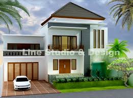 Desain rumah minimalis ini pun begitu sederhana, tapi dapat dilihat bahwa penggunaan warna monokrom mampu membuatnya terasa lebih lapang. Desain Rumah Tinggal Minimalis Type 200 Line Studio Design
