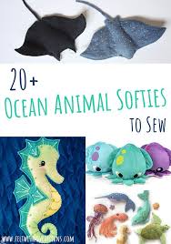 Ocean Animal Softies Sewing Patterns Felt With Love Designs Sewing Stuffed Animals Animal Sewing Patterns Sewing Projects For Beginners
