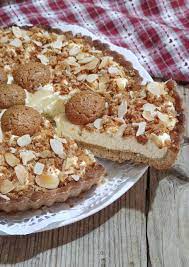Dunque sbriciolate finemente metà dose di amaretti e incorporateli al composto di uova e mascarpone. Crostata Agli Amaretti E Crema Al Mascarpone Lisa In Cucina