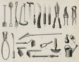 Antique vintage nippers forged iron farm primitive farrier / blacksmith tools. Prints Gardening Tools Etsy Garden Tools Antique Tools Tools