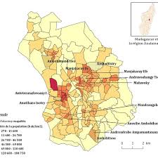 Carte politique, relief, provinces et drapeau de madagascar. Carte De Localisation De La Commune Urbaine D Antananarivo Et Des Download Scientific Diagram