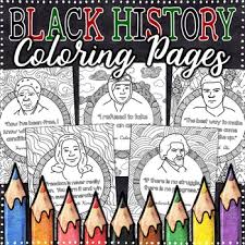 Full page size and small mini cute k Black History Coloring Pages Black History Month Activities By Ford S Board