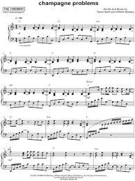 Ukutabs is your true source to find chords and tabs for all of your favorite songs. The Theorist Champagne Problems Sheet Music Piano Solo In C Major Download Print Sku Mn0224664